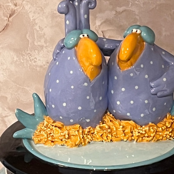 Studio Art Pottery Cookie Jar Signed Estate Chicken Rooster 12” Tall 9” Wide LG - Picture 4 of 13